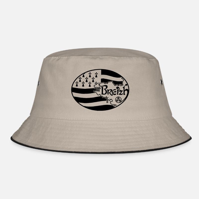 Oval Britannien - Bucket Hat - Khaki/Schwarz