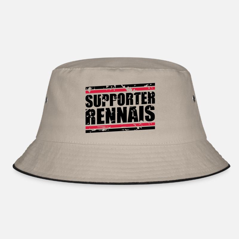 Weinlese-Bär Rennais - Bucket Hat - Khaki/Schwarz