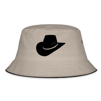 chapeau cowboy - Bob - kaki/noir - Devant