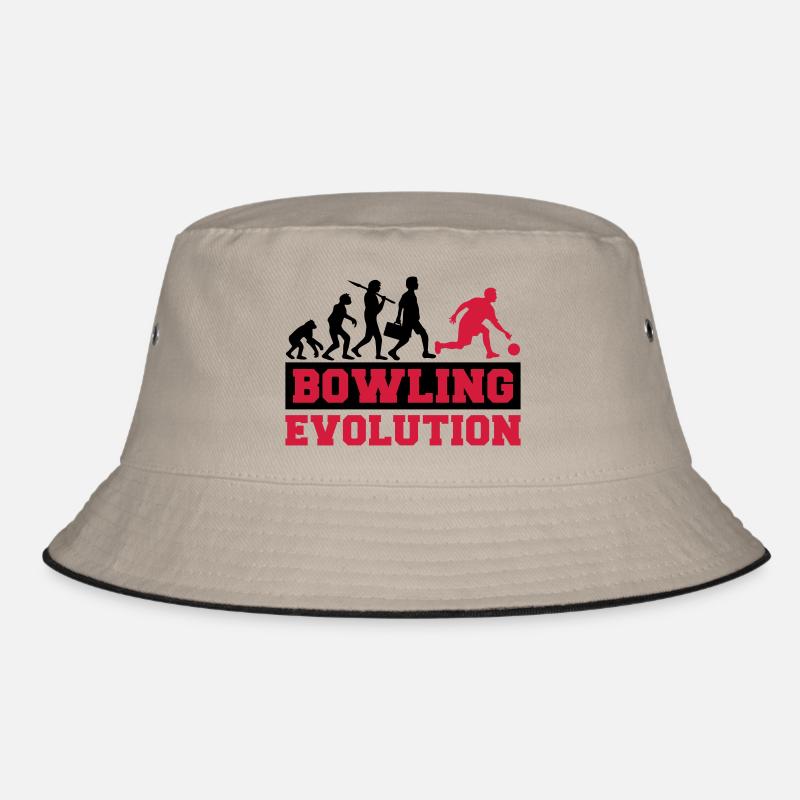 Bowling Evolution - Bucket Hat - Khaki/Schwarz
