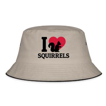 I love Squirrels - Bob - kaki/noir - Devant