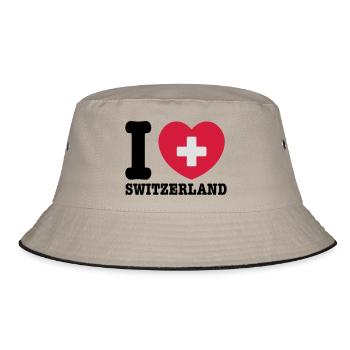 switzerland - Bucket Hat - khaki/black - Front