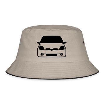 JDM Car eyes TS | T-shirts JDM - Bucket Hat - khaki/black - Front