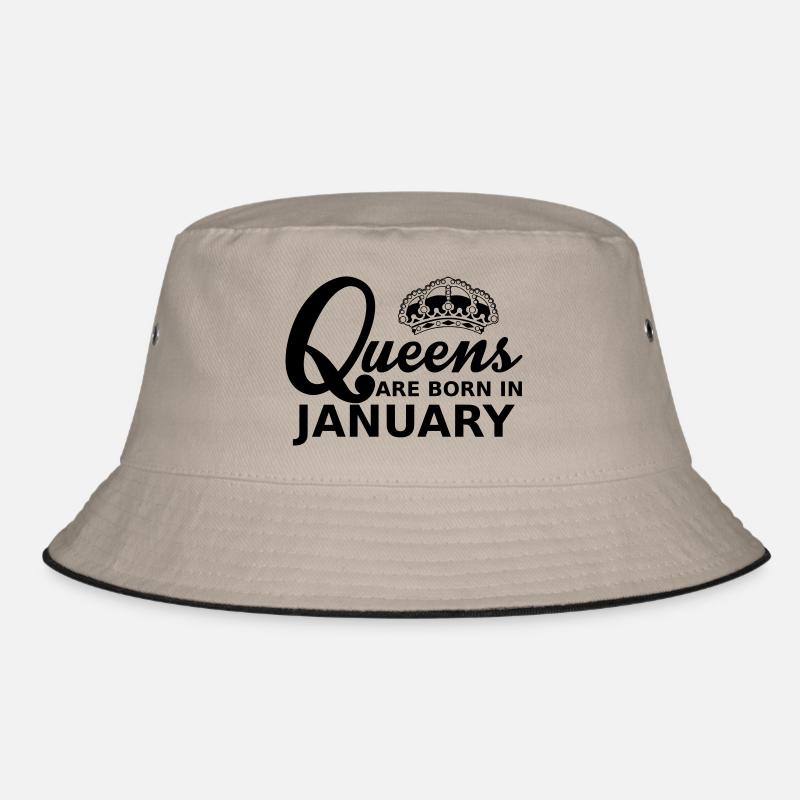 queens are born in january - Bob - kaki/noir