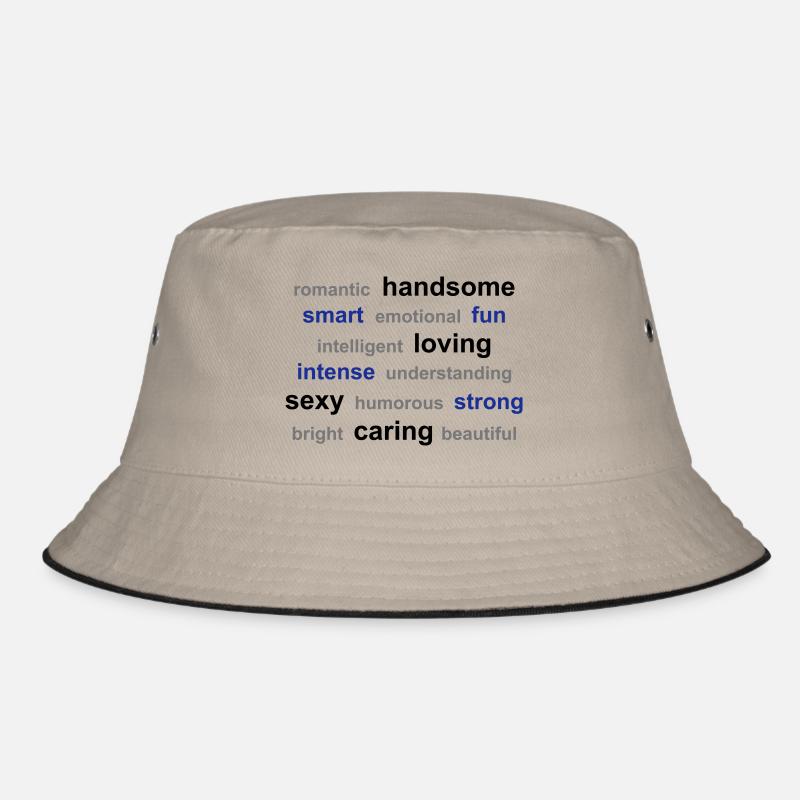 word cloud - Bucket Hat - khaki/black