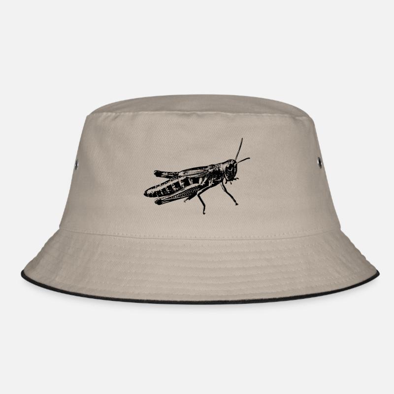 grasshopper graphic Bucket Hat