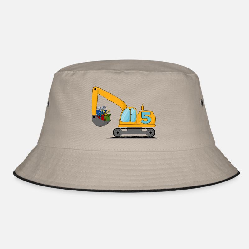 Bagger Kinder 5. Geburtstag Bucket Hat