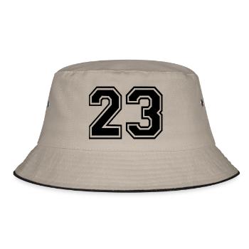 23 - Bucket Hat - Khaki/Schwarz - Vorne