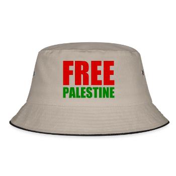 Free palestine - Bob - kaki/noir - Devant