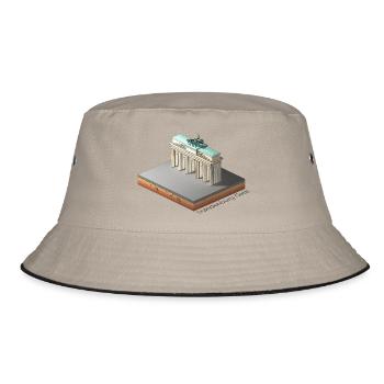 Brandenburg Gate - Bucket Hat - khaki/black - Front