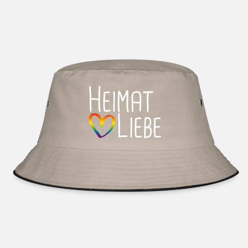 Heimatliebe Regenbogenherz Bucket Hat