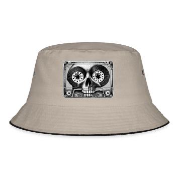 Cassette Skull - Soundtrack of Life - Bucket Hat - khaki/black - Front