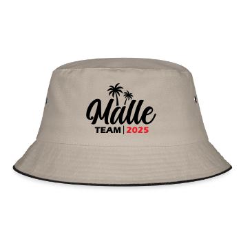 Malle 2025 Team Mallorca - Bucket Hat - Khaki/Schwarz - Vorne