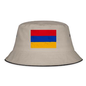 Drapeau de l’Arménie – symbole d’identité et de fierté nationale - Bob - kaki/noir - Devant