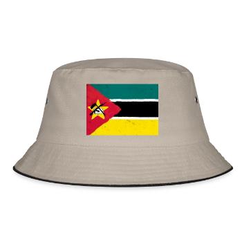 Drapeau du Mozambique - Bob - kaki/noir - Devant