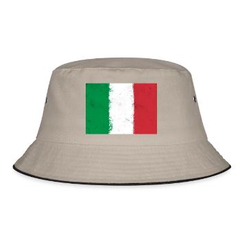 Drapeau de l’Italie - Bob - kaki/noir - Devant