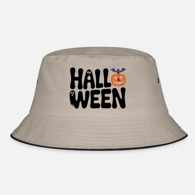 Halloween - Cool Spooky Logo Bucket Hat