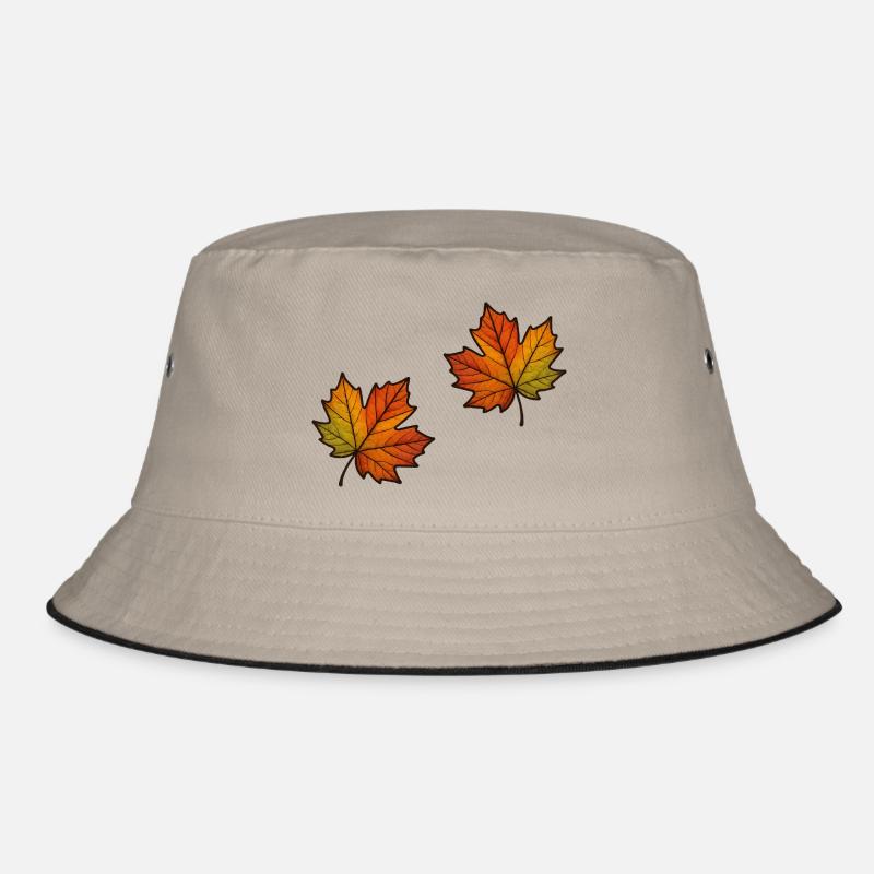 Leaf Autumn Maple Leaf 2 Bucket Hat