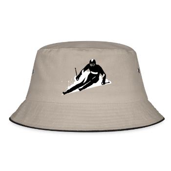 Ski - Bucket Hat - khaki/black - Front