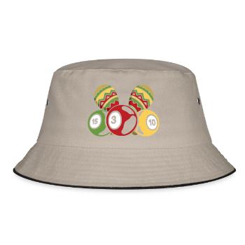 Bingo Game Bingo & Maracas Fiesta Bingo - Bucket Hat - khaki/black - Front