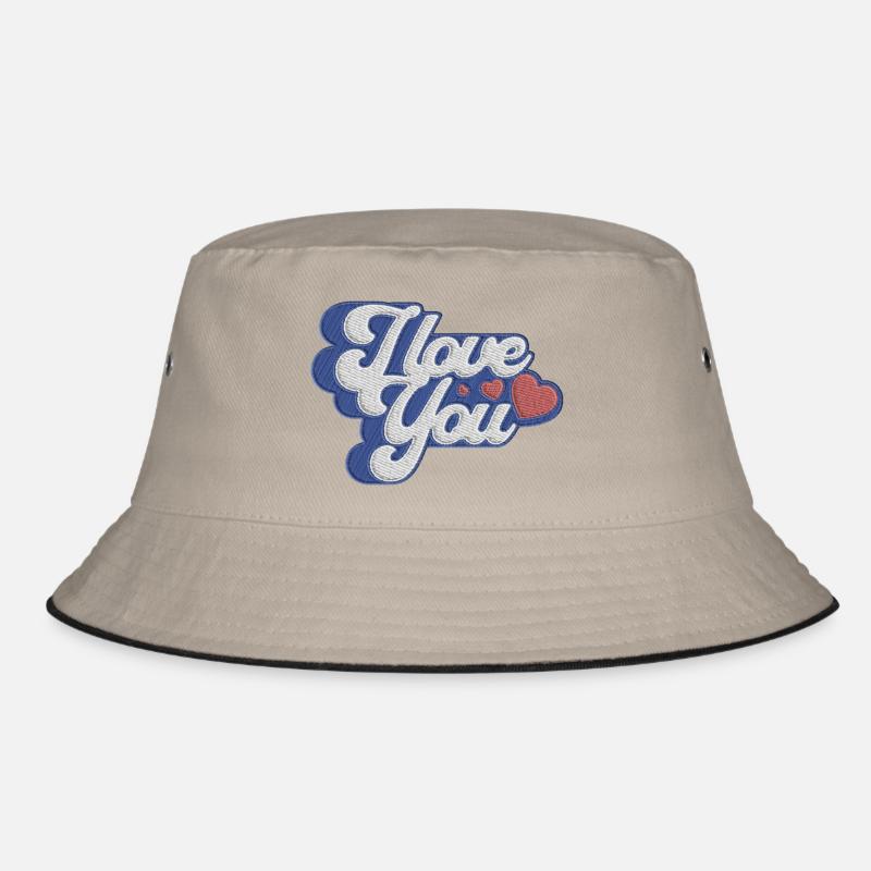 I Love you - message d'amour - Bob - kaki/noir