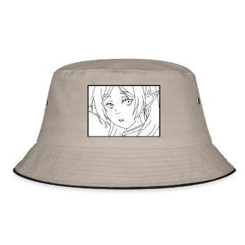 Frieren - Bucket Hat - khaki/black - Front
