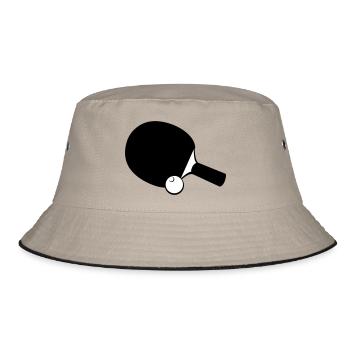 Table tennis table tennis rackets - Bucket Hat - khaki/black - Front