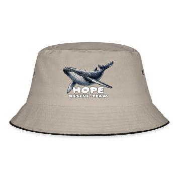 Hope Rescue Team Whale Baltic Sea - Bucket Hat - khaki/black - Front