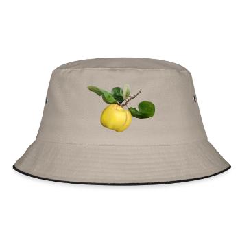 Quitte - Bucket Hat - Khaki/Schwarz - Vorne