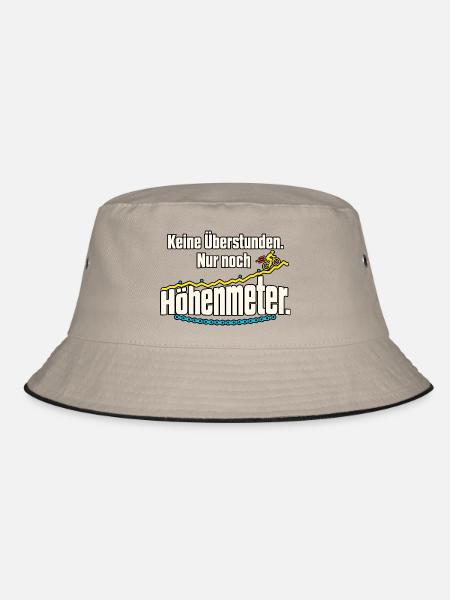 Rentner Fahrrad Ruhestand Spruch - Bucket Hat - Khaki/Schwarz
