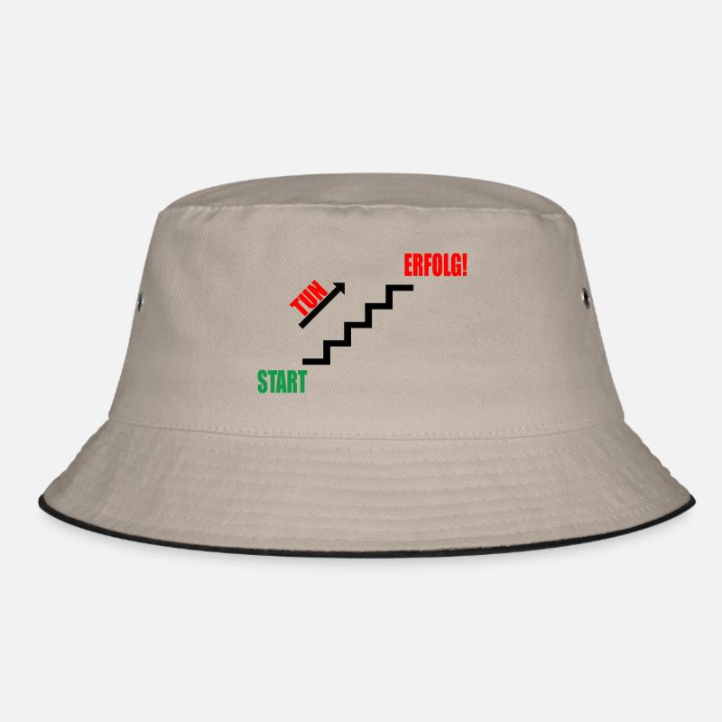 Treppe Erfolg durch Tun Bucket Hat
