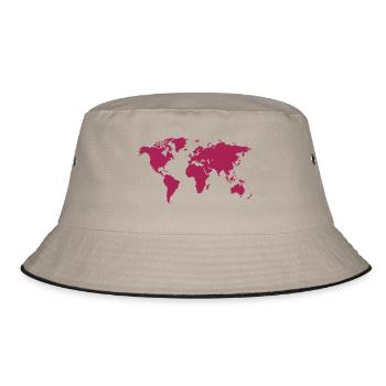 Carte du monde - Bob - kaki/noir - Devant