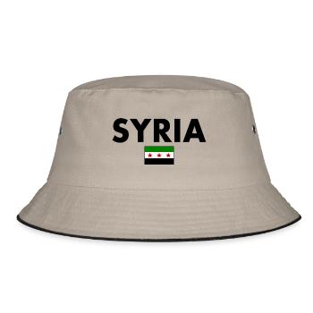syrien - Bucket Hat - Khaki/Schwarz - Vorne
