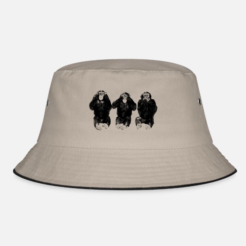 Drei Affen Bucket Hat