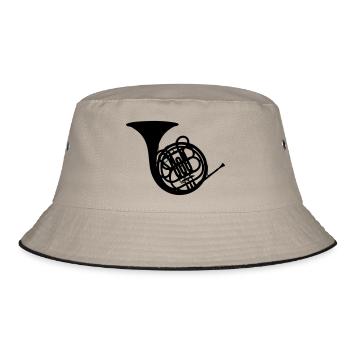 Horn - Bucket Hat - Khaki/Schwarz - Vorne