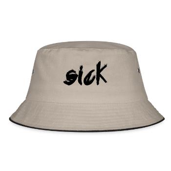 krank - Bucket Hat - Khaki/Schwarz - Vorne