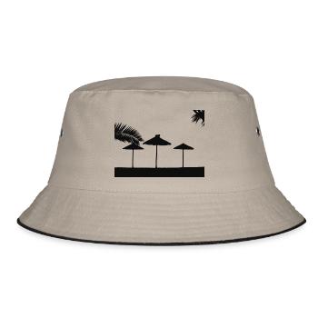 Beach - Bucket Hat - khaki/black - Front