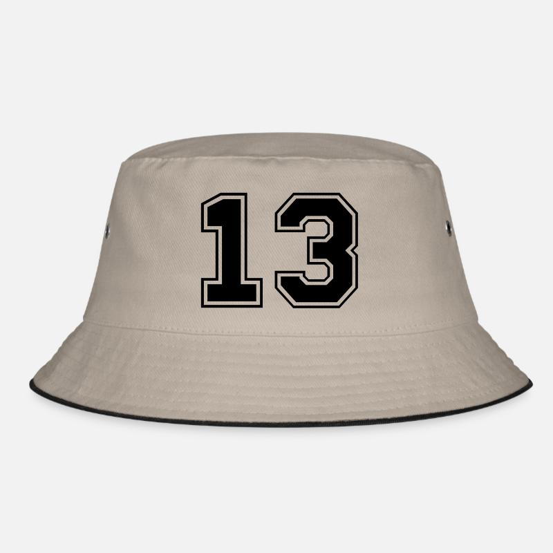 dreizehn - Bucket Hat - Khaki/Schwarz