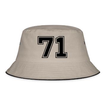 71 - Bucket Hat - khaki/black - Front