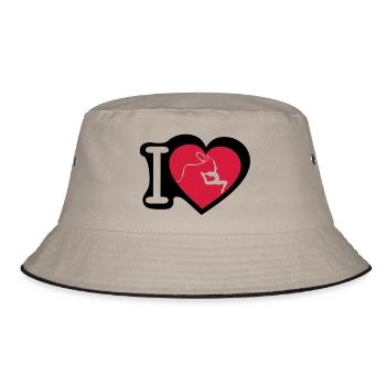 grs love coeur heart gymnastique3 - Bob - kaki/noir - Devant
