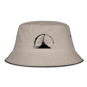 Tunnel #001 - Bucket Hat - khaki/black - Front