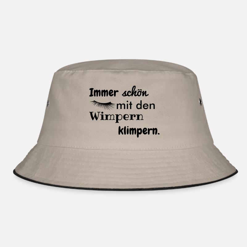wimpern klimpern Bucket Hat