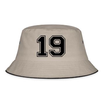 19 - Bucket Hat - khaki/black - Front