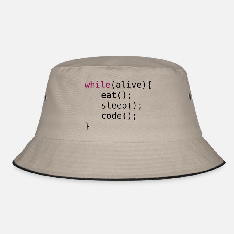 Lustiger Code Quellcode Bucket Hat