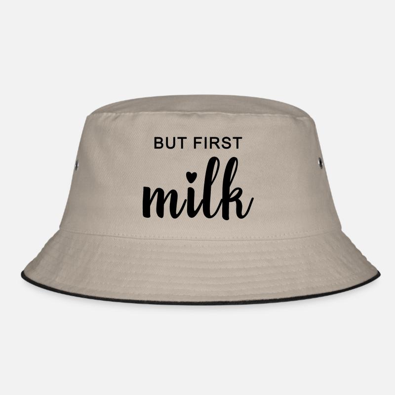 BUT FIRST MILK. Geschenkidee für Mutter & Kind Bucket Hat