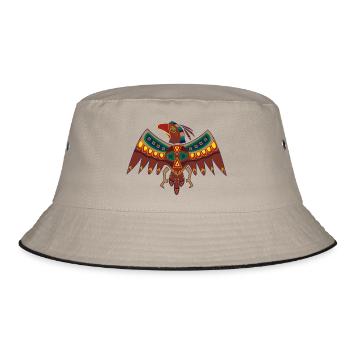 Falke - Bucket Hat - Khaki/Schwarz - Vorne