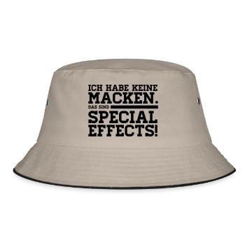 I HAVE NO MACKEN - THESE ARE SPECIAL EFFECTS! - Bucket Hat - khaki/black - Front