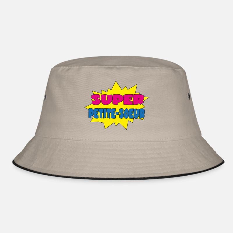 Super petite-soeur - Bucket Hat - Khaki/Schwarz