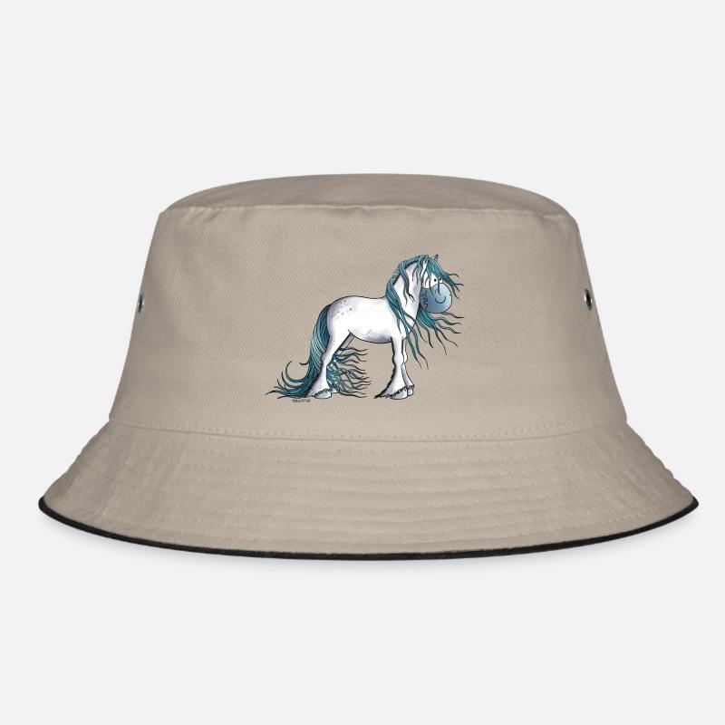 Fantasy Pferd - Bucket Hat - Khaki/Schwarz