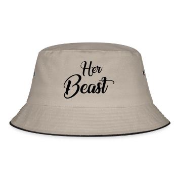 Her beauty - Bucket Hat - khaki/black - Front